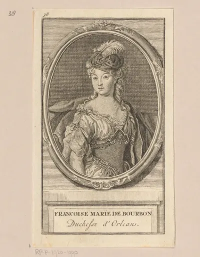 Portret van Françoise Marie de Bourbon