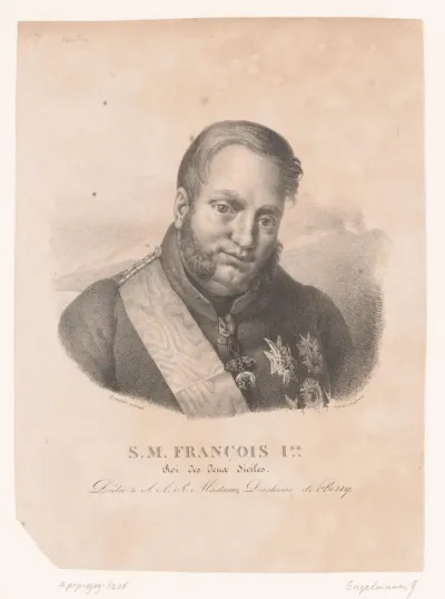 Portret van Frans I der Beide Siciliën