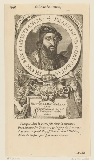 Portret van Frans I van Valois-Angoulême, koning van Frankrijk