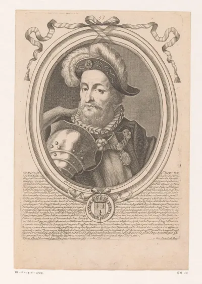 Portret van Frans I van Valois-Angoulême, koning van Frankrijk