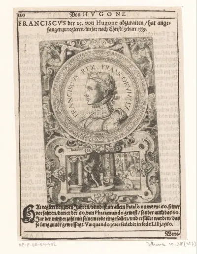 Portret van Frans II, koning van Frankrijk