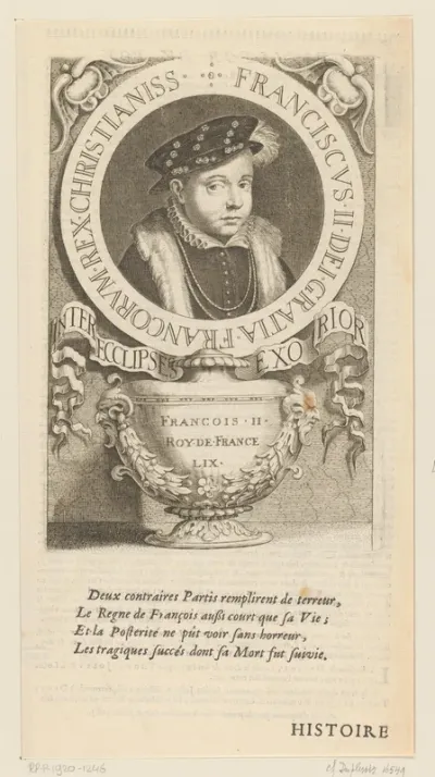 Portret van Frans II, koning van Frankrijk