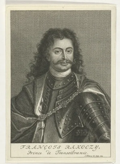 Portret van Frans II Rákóczi, prins van Transsilvanië