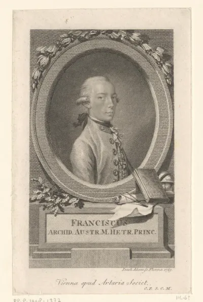 Portret van Frans II van Oostenrijk als aartshertog