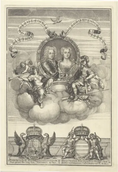 Portret van Frans III Stefanus en Maria Theresia