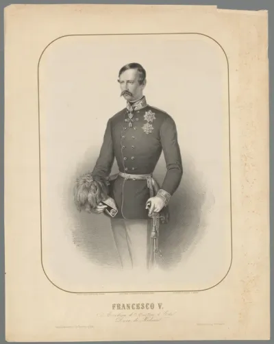 Portret van Frans V aartshertog van Oostenrijk-Este