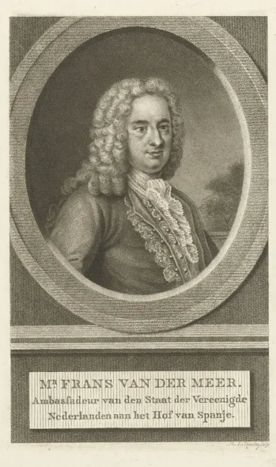 Portret van Frans van der Meer Nederlands ambassadeur in Spanje
