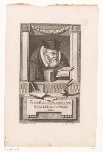 Portret van Frans van Praag