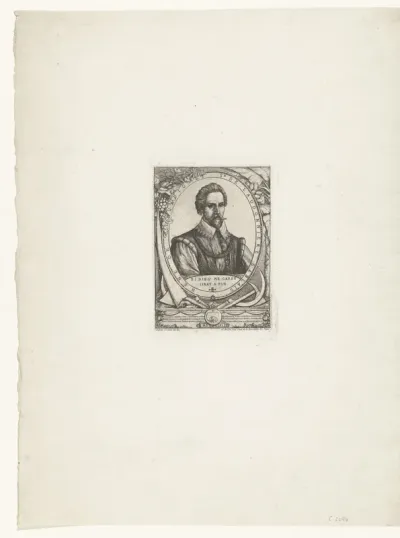 Portret van Franse kolonist René de Laudonniere Sablais