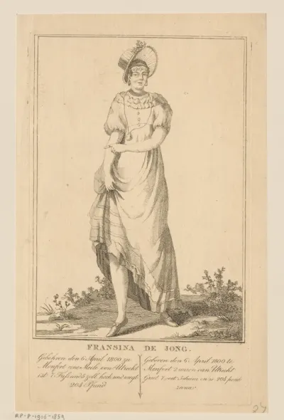 Portret van Fransina de Jong