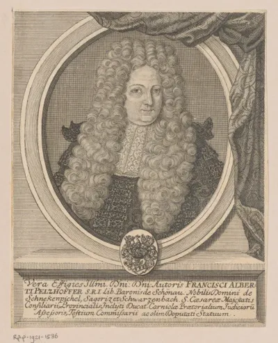 Portret van Franz Albrecht Pelzhofer
