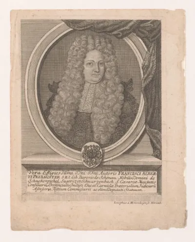 Portret van Franz Albrecht Pelzhofer
