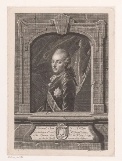 Portret van Franz Anton Philipp von Kettler