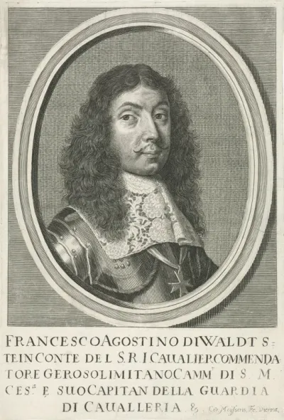 Portret van Franz Augustin graaf van Waldstein