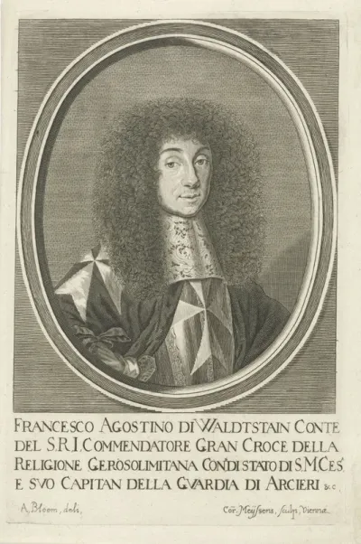 Portret van Franz Augustin graaf van Waldstein