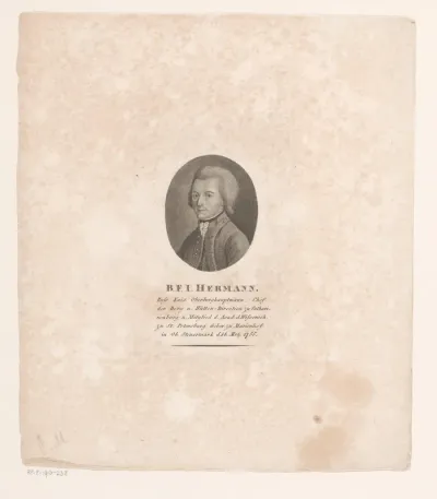 Portret van Franz Benedikt Hermann