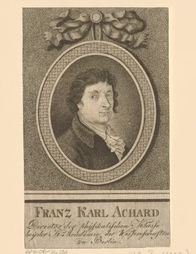 Portret van Franz Carl Achard