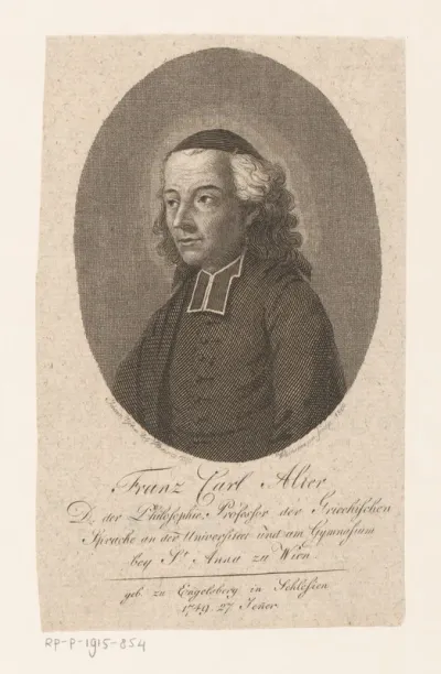 Portret van Franz Carl Alter