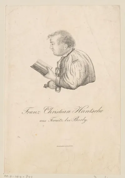 Portret van Franz Christian Hantsche