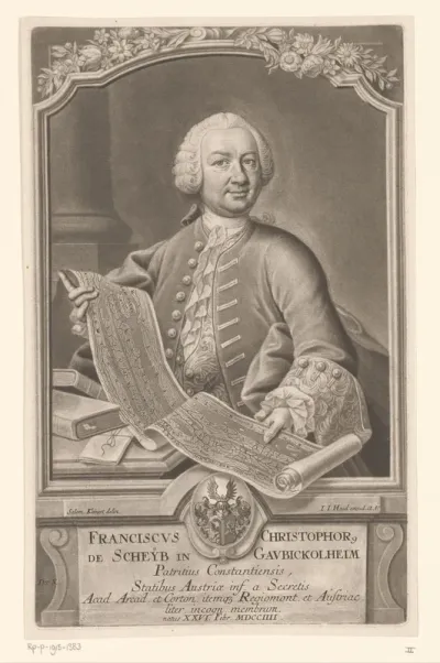 Portret van Franz Christoph von Scheyb