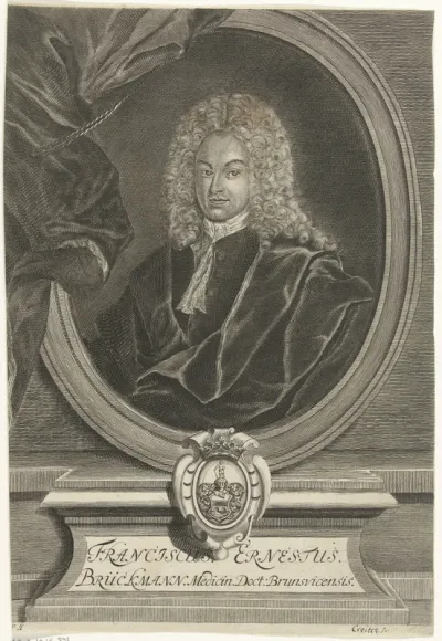 Portret van Franz Ernst Brückmann