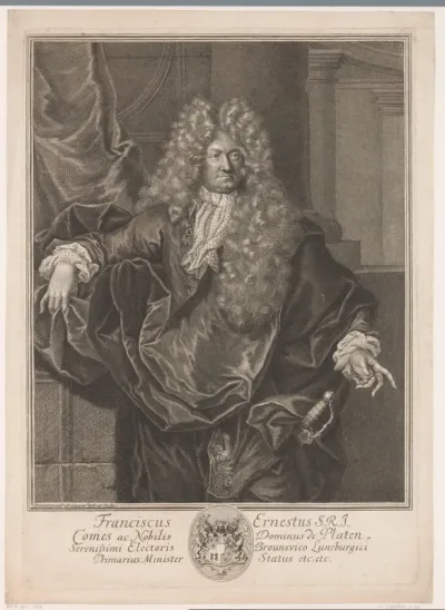Portret van Franz Ernst, Reichsgraf von Platen-Hallermund