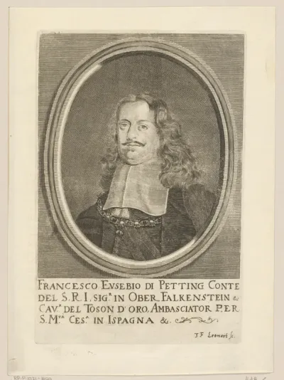 Portret van Franz Eusebius von Pötting