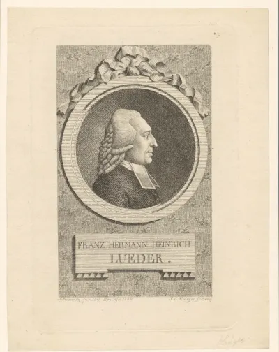 Portret van Franz Hermann Heinrich Lueder