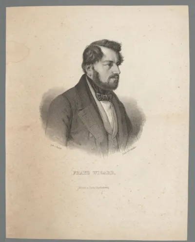 Portret van Franz Jacob Wigard