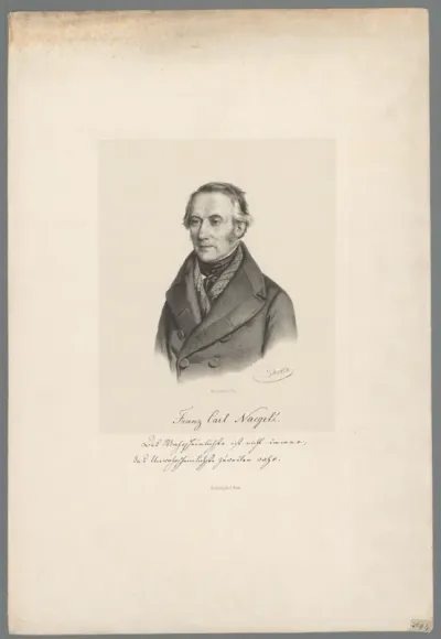 Portret van Franz Karl Naegele