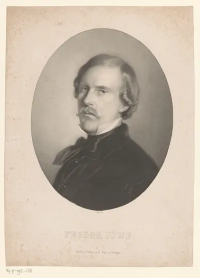 Portret van Franz Ludwig Feodor Löwe