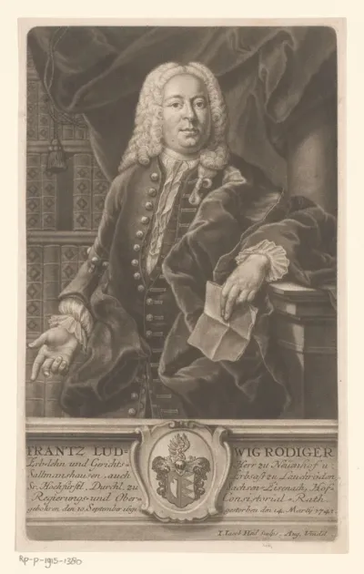Portret van Franz Ludwig Roediger