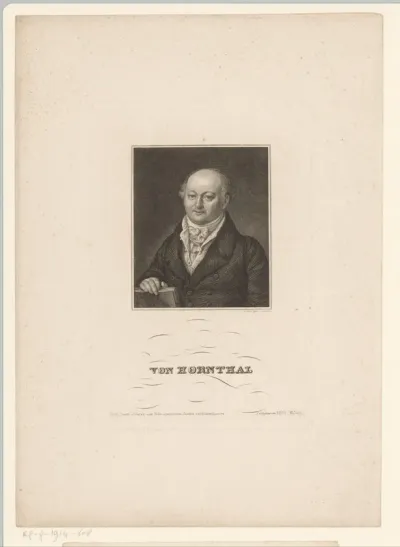 Portret van Franz Ludwig von Hornthal
