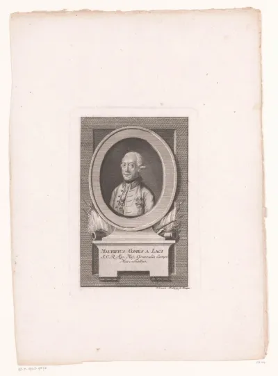 Portret van Franz Moritz von Lacy