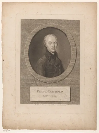 Portret van Franz Reinhold Müller