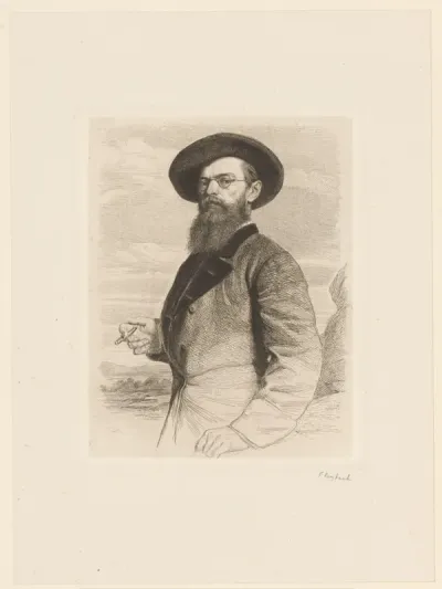Portret van Franz Seraph von Lenbach