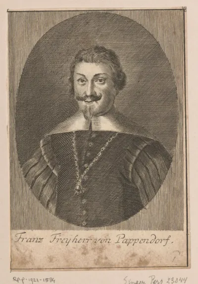 Portret van Franz von Pappendorf