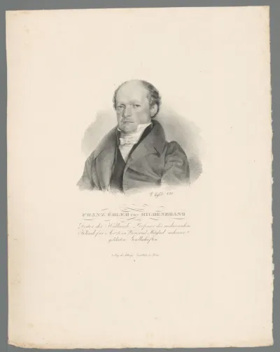 Portret van Franz Xaver Edler von Hildenbrand