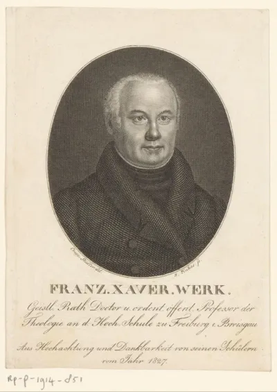 Portret van Franz Xaver Werk