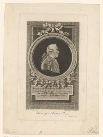 Portret van Franz Xaver Wolf von Orsini-Rosenberg
