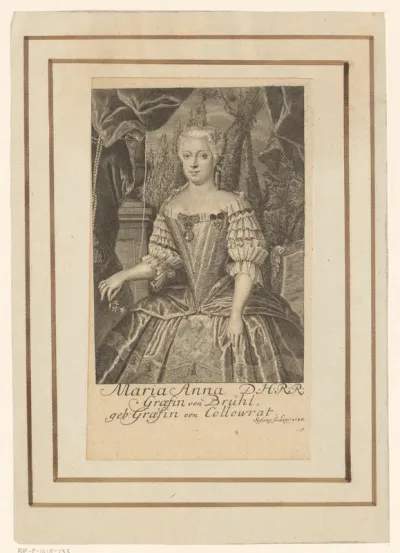 Portret van Franziska Maria, Reichsgräfin von Brühl
