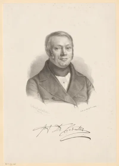 Portret van Frédéric-Pierre-Louis Cerutti