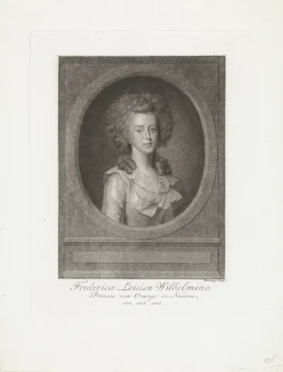 Portret van Frederica Louisa Wilhelmina, prinses van Oranje-Nassau