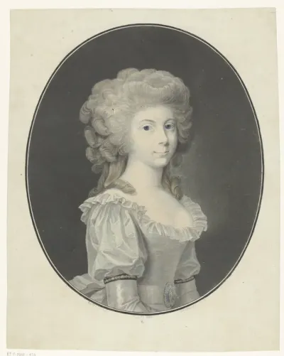 Portret van Frederica Louise Wilhelmina