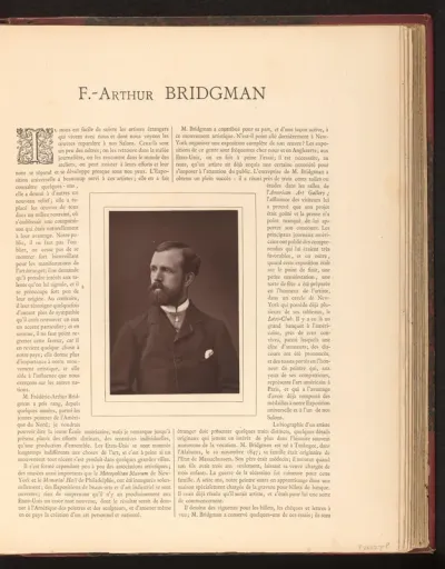 Portret van Frederick Arthur Bridgman