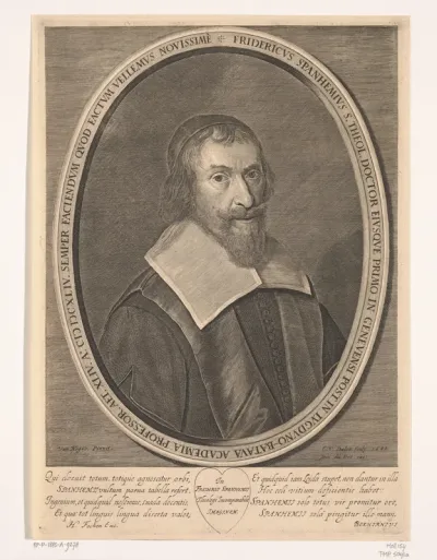 Portret van Frederick Spanheim op 44-jarige leeftijd