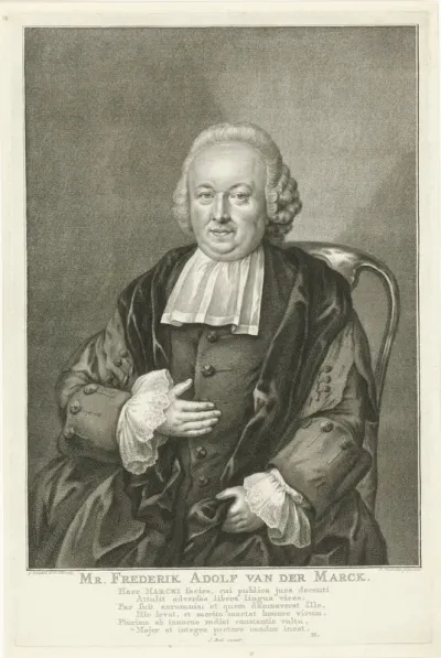 Portret van Frederik Adolph van der Marck