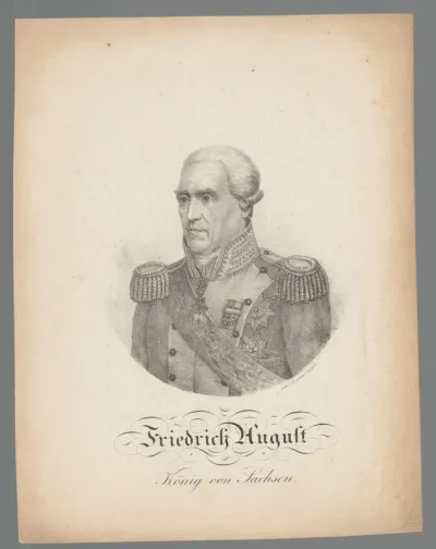 Portret van Frederik August I, koning van Saksen