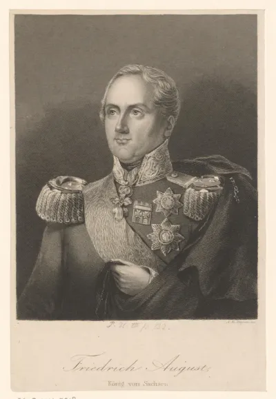 Portret van Frederik August I van Saksen
