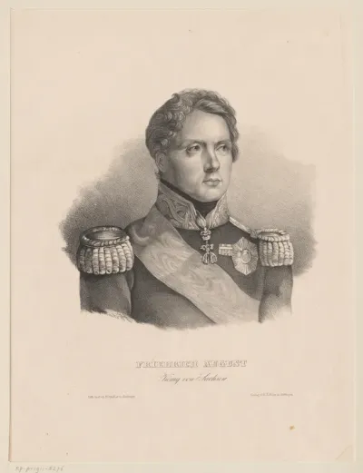 Portret van Frederik August II van Saksen